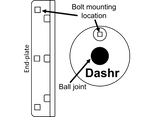 Dashr BioStation Mounting Hardware Set showing installation tools for BioStation and Bio LITE, perfect for versatile and durable setups.