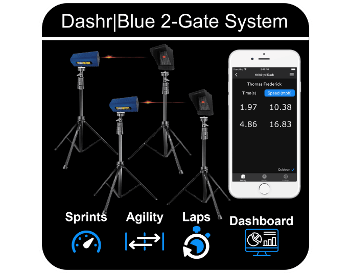 Dashr 2 - Gate Timing System for Athletic Testing, Bluetooth Integration, Real - Time Data & Portable Design -  product_vendor - Peak Primal Wellness