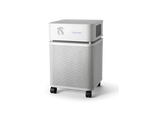 Austin Air Bedroom Air Purifier HM402 features medical grade HEPA technology for 99% contaminant removal, designed by Austin Air Systems for a cleaner sleeping environment.