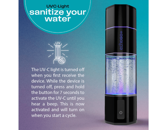 Echo Water Go+ Hydrogen Water Bottle - Portable, Durable, BPA - Free, Enhances Hydration 9X -  product_vendor - Peak Primal Wellness