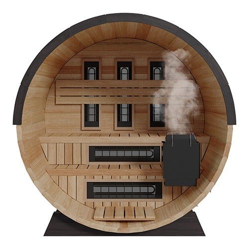 Finnmark 4 Person FD - 7 Traditional - Infrared Hybrid Barrel Sauna -  product_vendor - Peak Primal Wellness