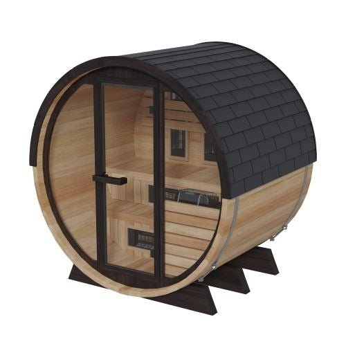 Finnmark 4 Person FD - 7 Traditional - Infrared Hybrid Barrel Sauna -  product_vendor - Peak Primal Wellness