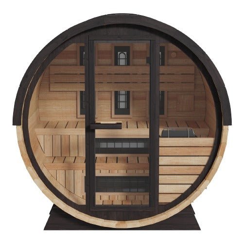 Finnmark 4 Person FD - 7 Traditional - Infrared Hybrid Barrel Sauna -  product_vendor - Peak Primal Wellness