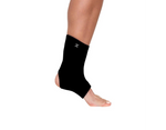 Body Helix Full Ankle Compression Sleeve for Support, Swelling Relief & Pain Management on a mannequin foot, showcasing its sleek design for optimum comfort.
