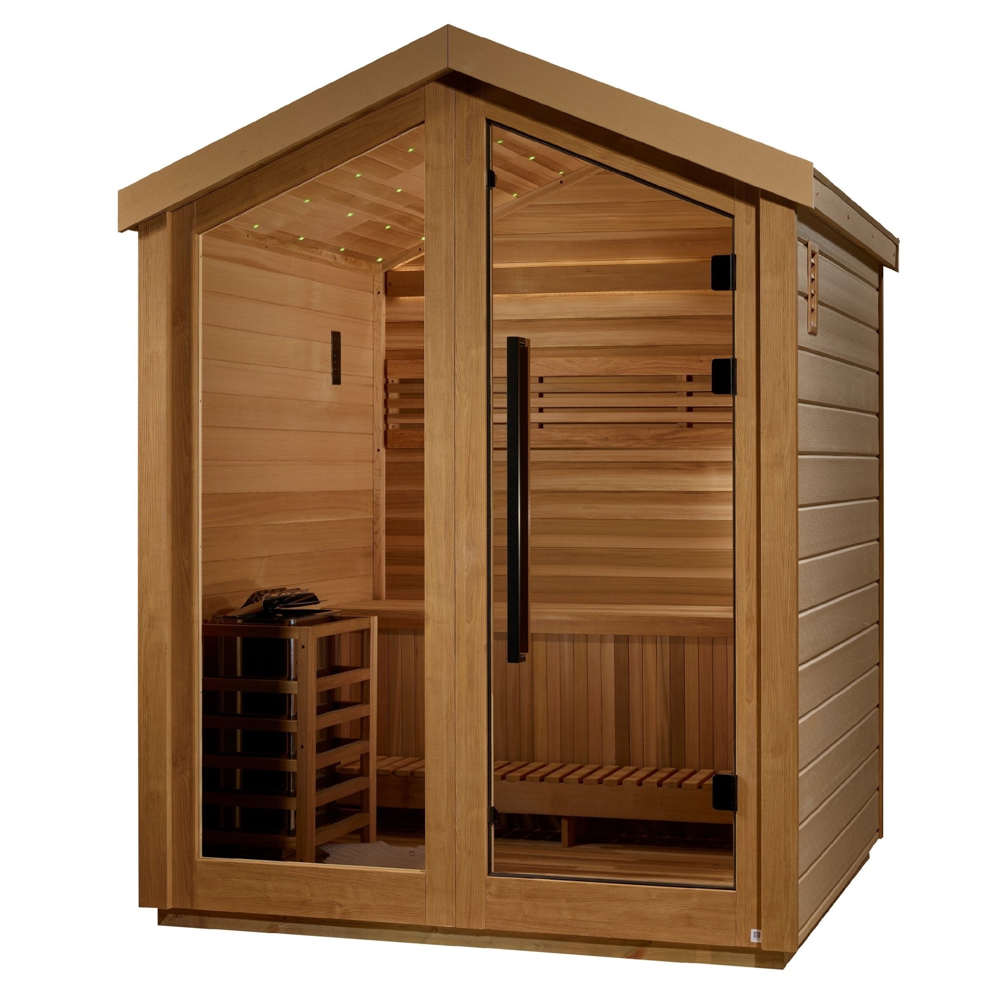 Golden Designs Savonlinna 3 Person Barn Outdoor Traditional Sauna (GDI - 8503 - 01) -  product_vendor - Peak Primal Wellness
