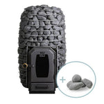 HUUM HIVE Heat 12ST 12kW Sauna Heater Package featuring smart control and elegant design for optimal sauna experience.