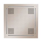 Luxurious rain feature of the ThermaSol HydroVive 18" Multi-Sensory Shower System for ultimate comfort.