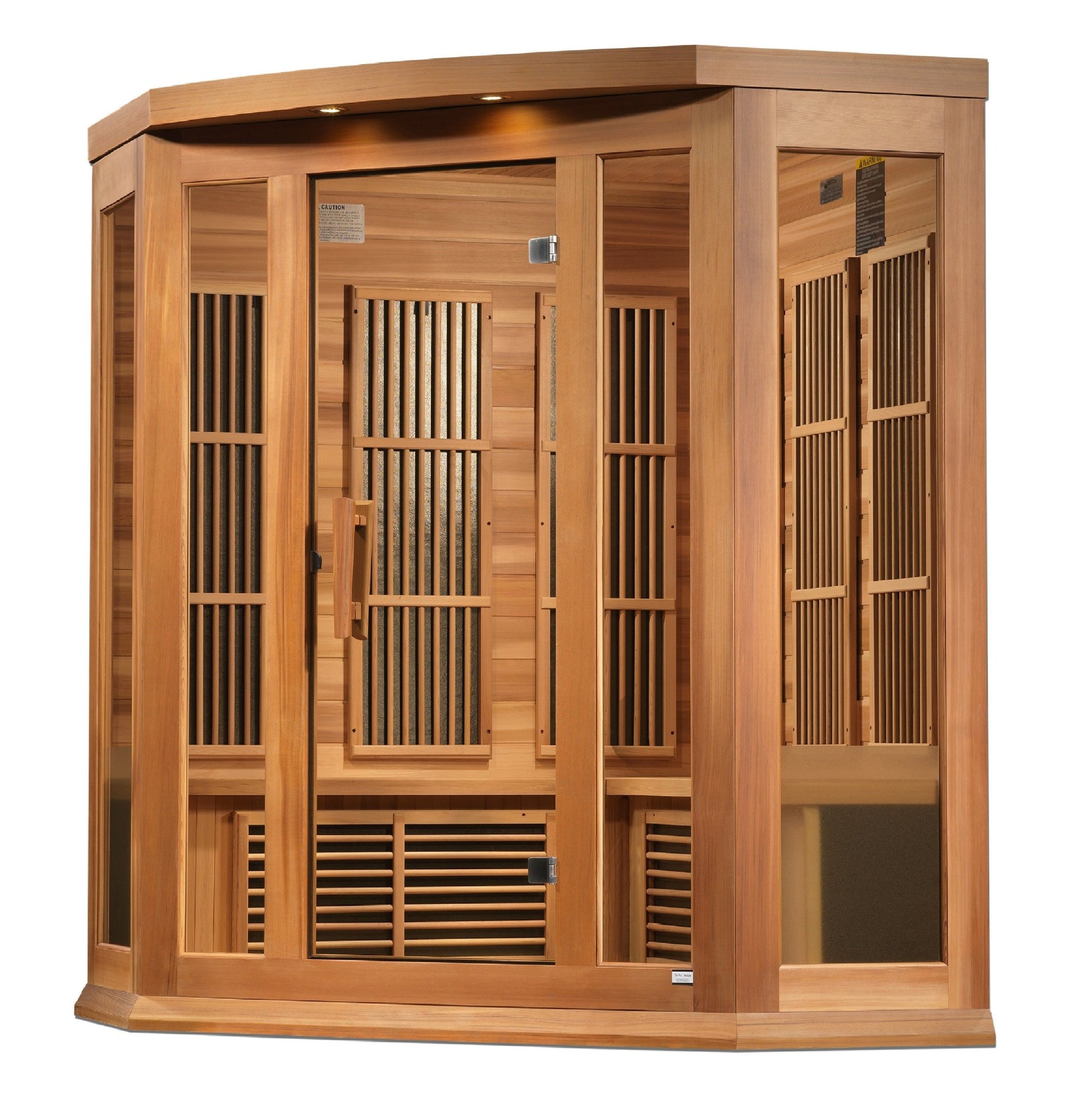 Maxxus 3 Person Corner Low EMF FAR IR Sauna (MX - K356 - 01 CED) -  product_vendor - Peak Primal Wellness