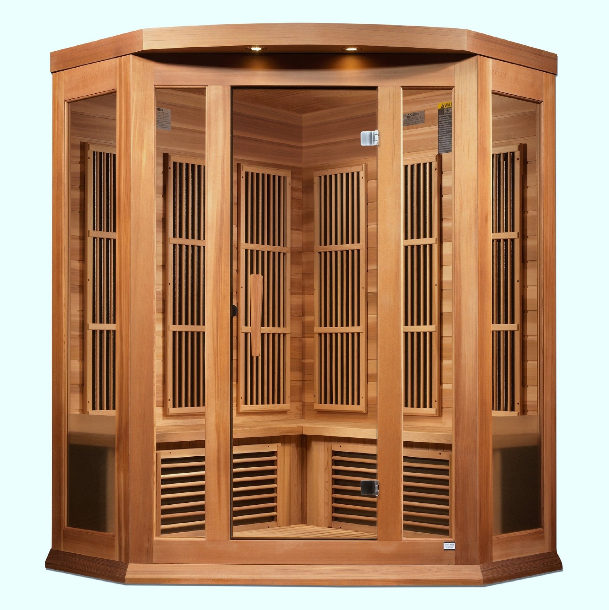Maxxus 3 Person Corner Low EMF FAR IR Sauna (MX - K356 - 01 - ZF CED) -  product_vendor - Peak Primal Wellness