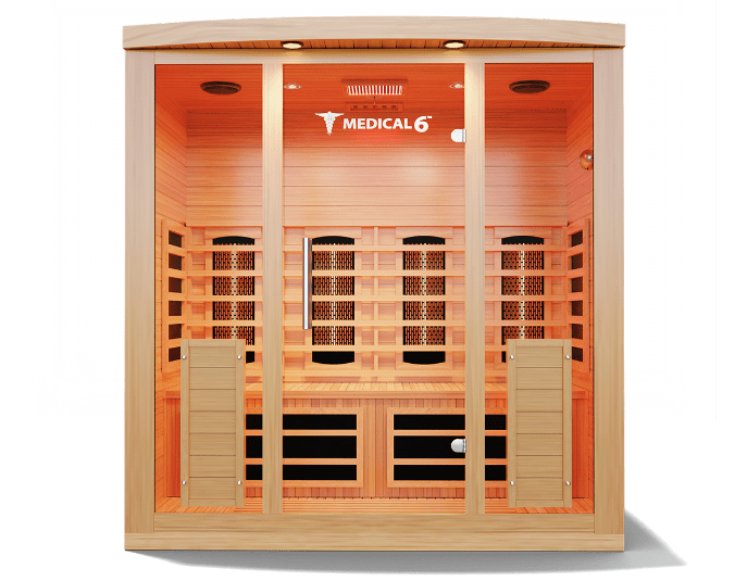 Medical Breakthrough Medical 6 4 Person Infrared Sauna with 12 Ultra Full Spectrum Heaters, Hot/Cold System -  product_vendor - Peak Primal Wellness