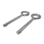 Gladiator Lacrosse® Durable Wall Rebounder Replacement Pins Set of 2 - 3.5" & 4" Sizes for reliable training and optimal performance.