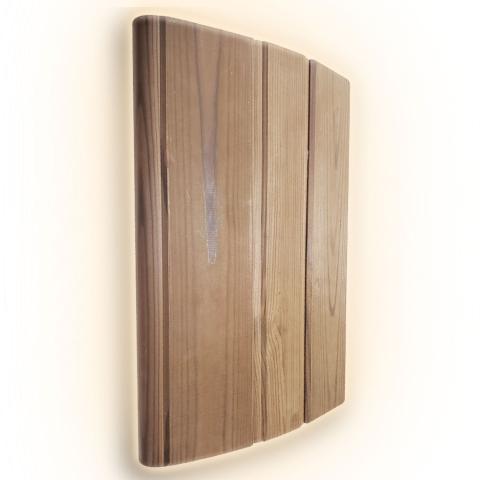 SaunaLife E8 Sconce+ LED Light Set - Indoor - Outdoor Dimmable Fixtures, IP67 Rated, Thermo - Aspen Wood -  product_vendor - Peak Primal Wellness