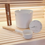 SaunaLife 1 - Gallon Aluminum Bucket and Ladle Package with Sand Timer and Thermometer - product_vendor - Peak Primal Wellness