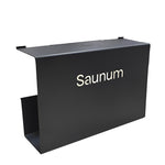 Saunum Air Deflector designed for enhanced airflow and comfort in sauna rooms, compatible with Air Series heaters, showcasing sleek design and functionality.