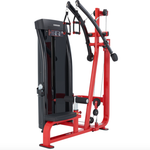 Steelflex JGLM300 Lat Pulldown machine showcasing its sleek design and adjustable features for efficient back and arm workouts.