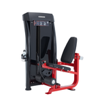 Steelflex JGLE200 Leg Extension machine showcasing its adjustable backrest and tibia roller, designed for effective quadriceps workouts.