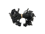 Gladiator Lacrosse 24-Pack Bungee Cord Goal Fasteners for secure net attachment, showing durable black bungee cords ideal for all-weather use.