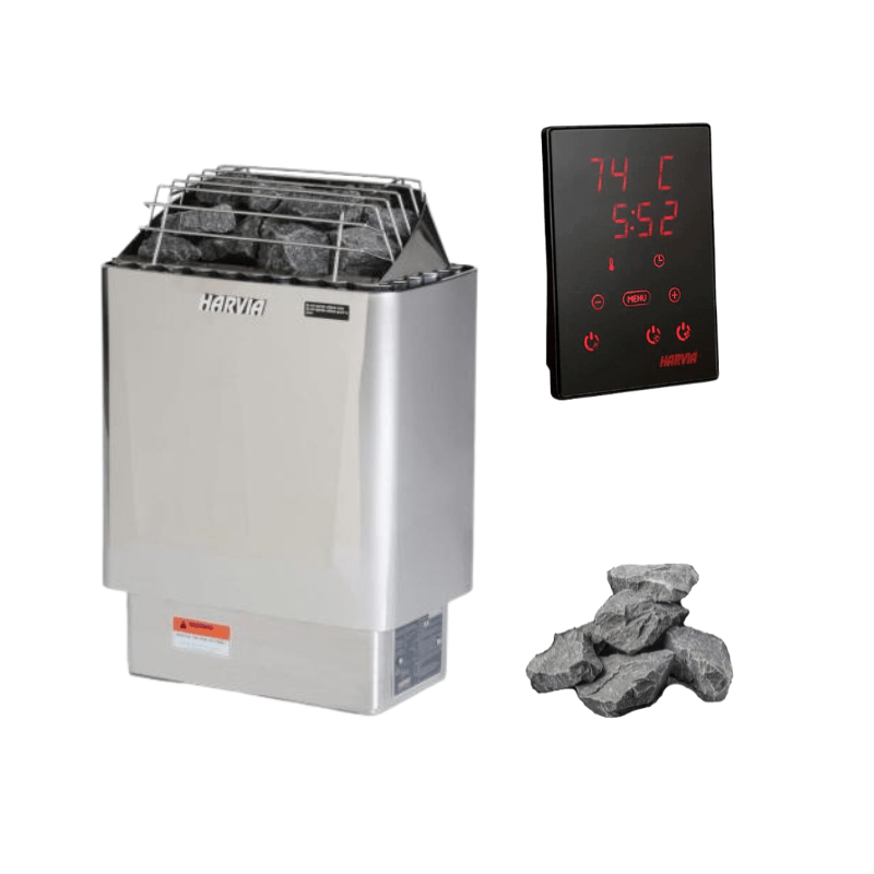 Harvia KIP45W 4.5kW Electric Sauna Heater With Wi - Fi Control & Premium Sauna Stones -  product_vendor - Peak Primal Wellness