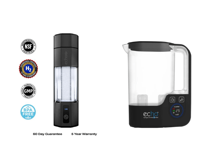 Echo Go+ Hydrogen Water Bottle & Pitcher Bundle - Portable & Home Hydration Solutions -  product_vendor - Peak Primal Wellness