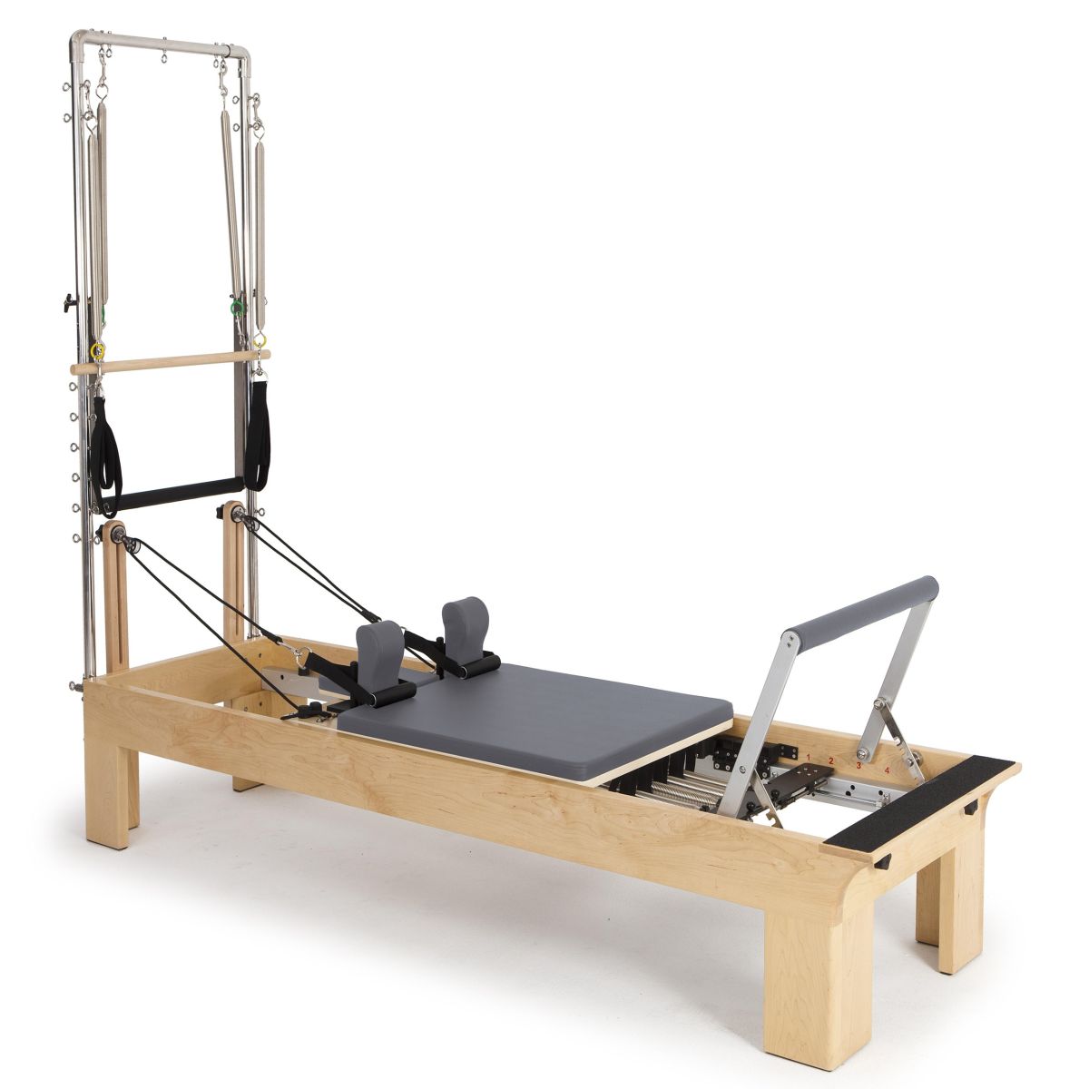 Elina Pilates Wooden Reformer with Tower - Adjustable Height, Durable Rock Maple, Versatile for All Levels -  product_vendor - Peak Primal Wellness