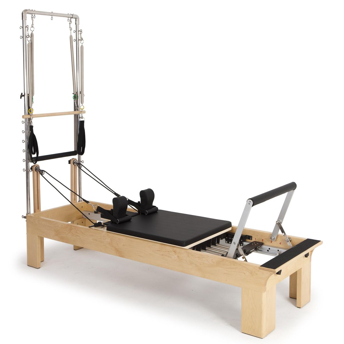 Elina Pilates Wooden Reformer with Tower - Adjustable Height, Durable Rock Maple, Versatile for All Levels -  product_vendor - Peak Primal Wellness