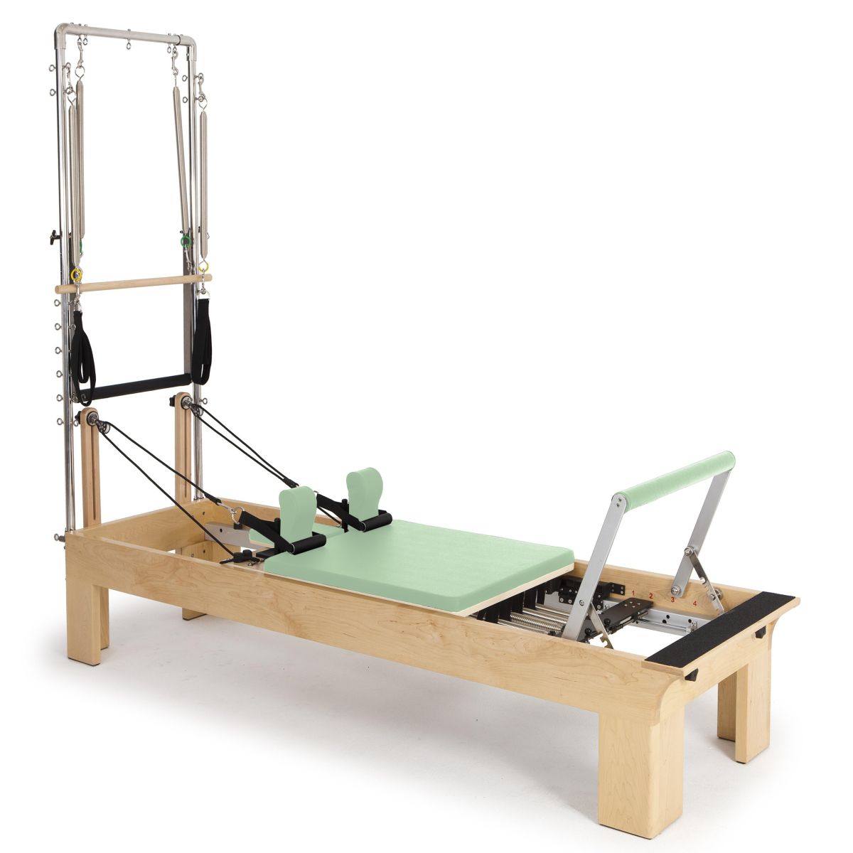 Elina Pilates Wooden Reformer with Tower - Adjustable Height, Durable Rock Maple, Versatile for All Levels -  product_vendor - Peak Primal Wellness