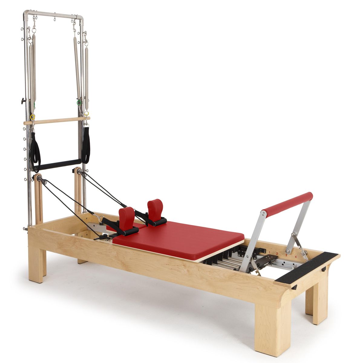 Elina Pilates Wooden Reformer with Tower - Adjustable Height, Durable Rock Maple, Versatile for All Levels -  product_vendor - Peak Primal Wellness