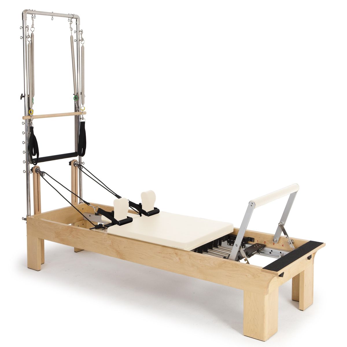 Elina Pilates Wooden Reformer with Tower - Adjustable Height, Durable Rock Maple, Versatile for All Levels -  product_vendor - Peak Primal Wellness