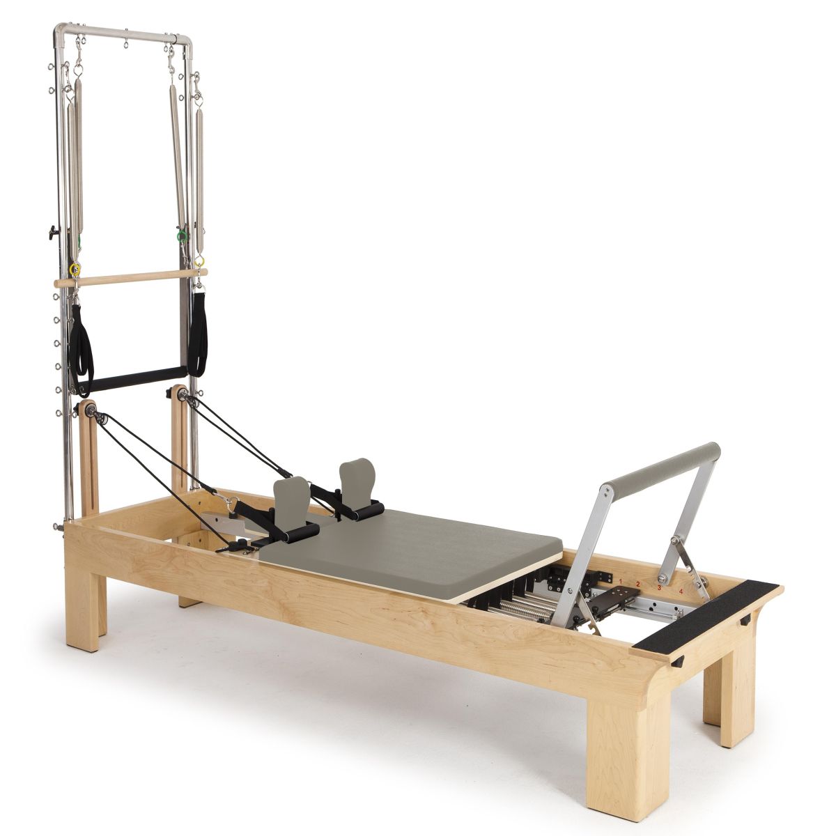 Elina Pilates Wooden Reformer with Tower - Adjustable Height, Durable Rock Maple, Versatile for All Levels -  product_vendor - Peak Primal Wellness