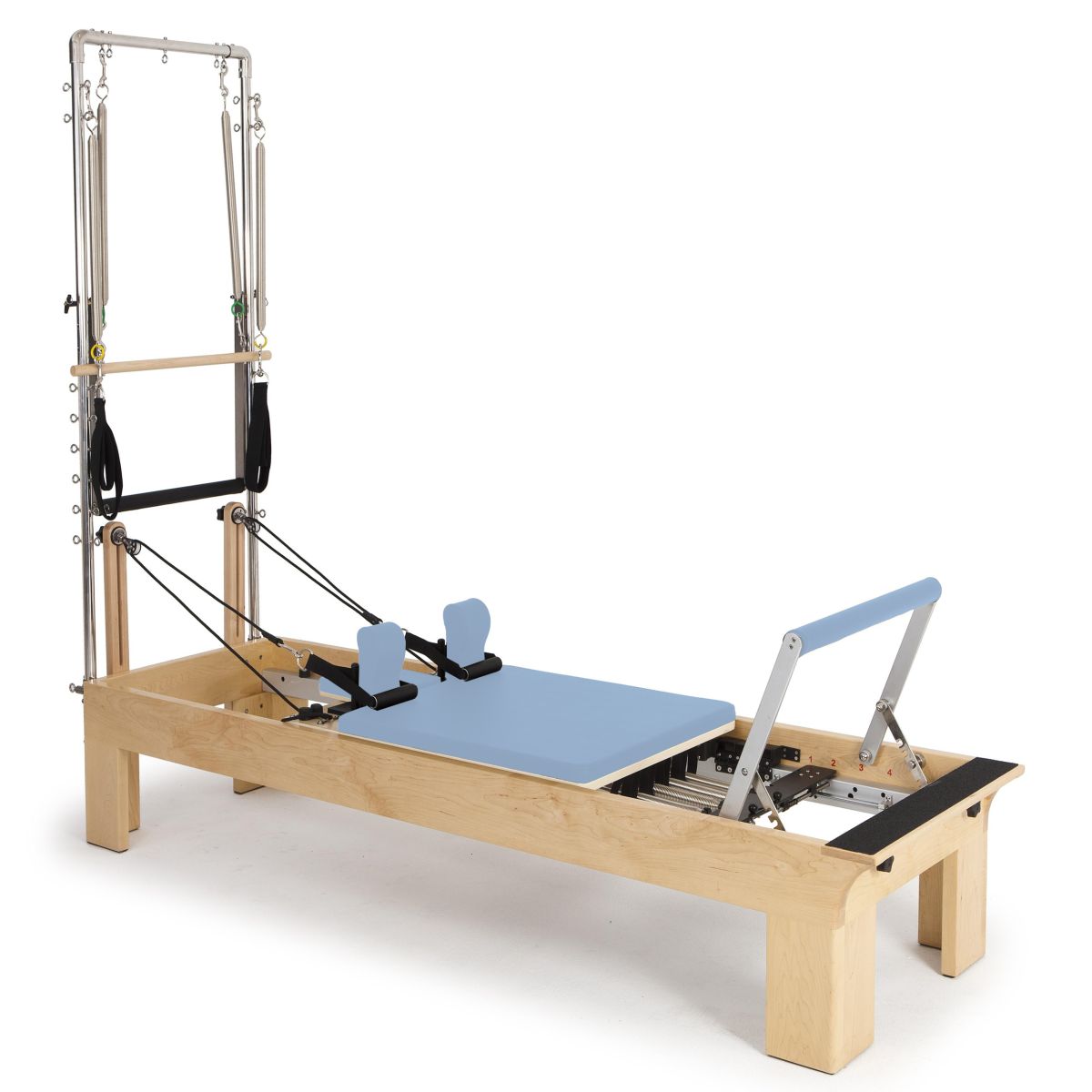 Elina Pilates Wooden Reformer with Tower - Adjustable Height, Durable Rock Maple, Versatile for All Levels -  product_vendor - Peak Primal Wellness