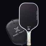 Body Helix X1 Carbon Fiber Pickleball Paddle - Elongated Design, 8.1 Oz, Plush Cover - product_vendor - Peak Primal Wellness