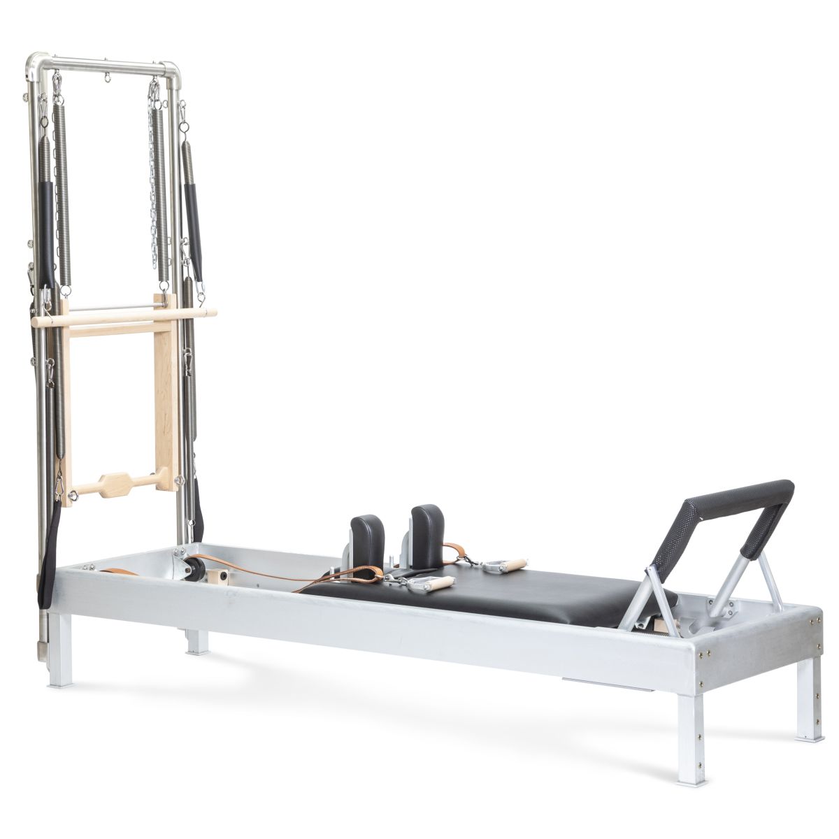 Elina Pilates 86" Classic Reformer With Tower - Aluminum, Leather Straps, Versatile Resistance -  product_vendor - Peak Primal Wellness