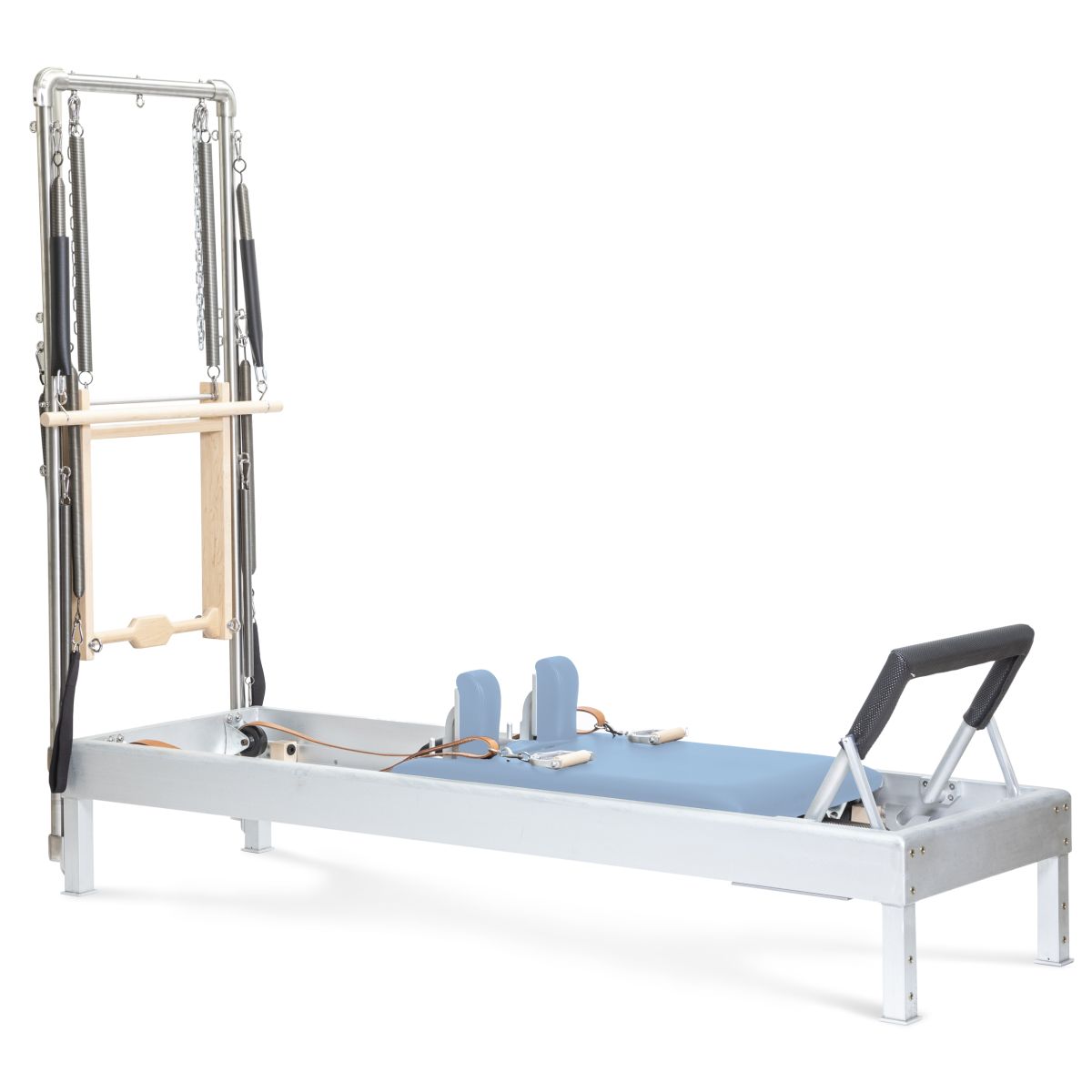 Elina Pilates 86" Classic Reformer With Tower - Aluminum, Leather Straps, Versatile Resistance -  product_vendor - Peak Primal Wellness