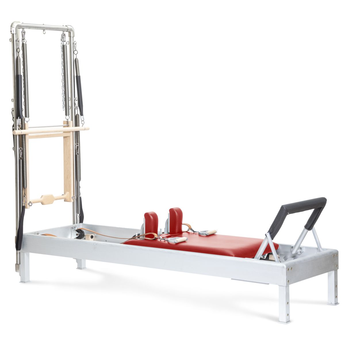 Elina Pilates 86" Classic Reformer With Tower - Aluminum, Leather Straps, Versatile Resistance -  product_vendor - Peak Primal Wellness
