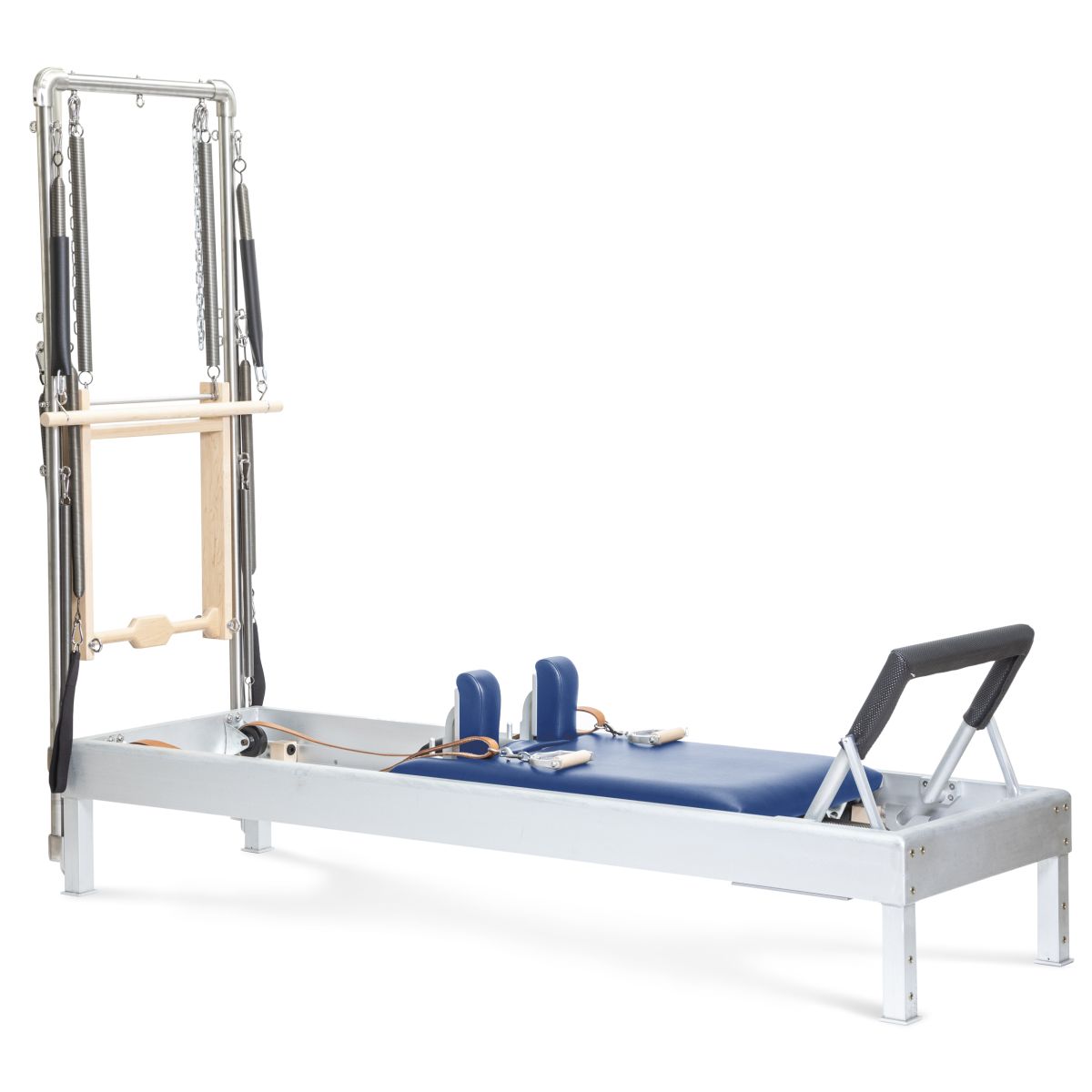 Elina Pilates 86" Classic Reformer With Tower - Aluminum, Leather Straps, Versatile Resistance -  product_vendor - Peak Primal Wellness
