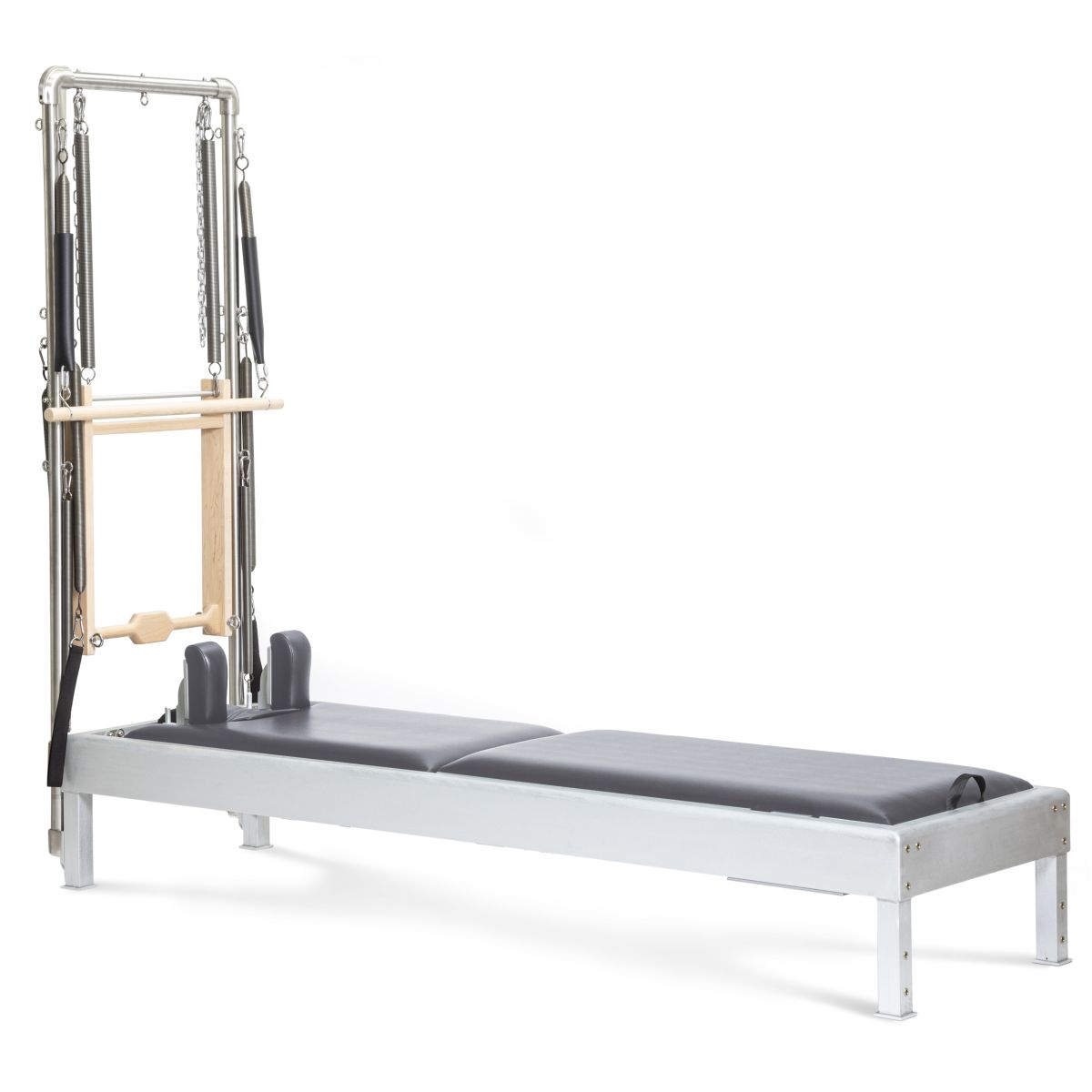 Elina Pilates 86" Classic Reformer With Tower - Aluminum, Leather Straps, Versatile Resistance -  product_vendor - Peak Primal Wellness