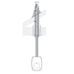 HUUM Thru-Ceiling Chimney Kit for Wood Stove - Durable Stainless Steel, showcasing its sleek design and installation components.