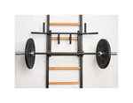 BenchK 231 Wall Bars Swedish Ladder featuring solid beech wood and steel construction, perfect for home fitness.