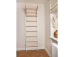 BenchK 211 Wall Bars Swedish Ladder made of steel and beech wood, perfect for home exercise and strength training.