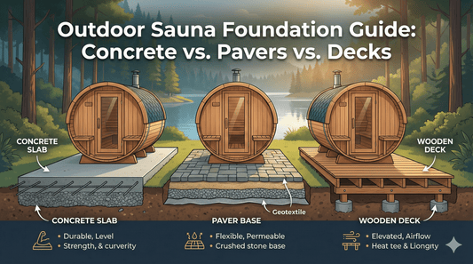 Outdoor Sauna Foundation Guide: Concrete vs. Pavers vs. Decks - Peak Primal Wellness