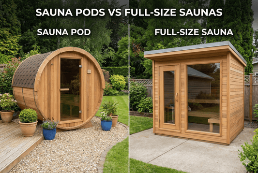 Sauna Pods vs Full-Size Saunas - Peak Primal Wellness