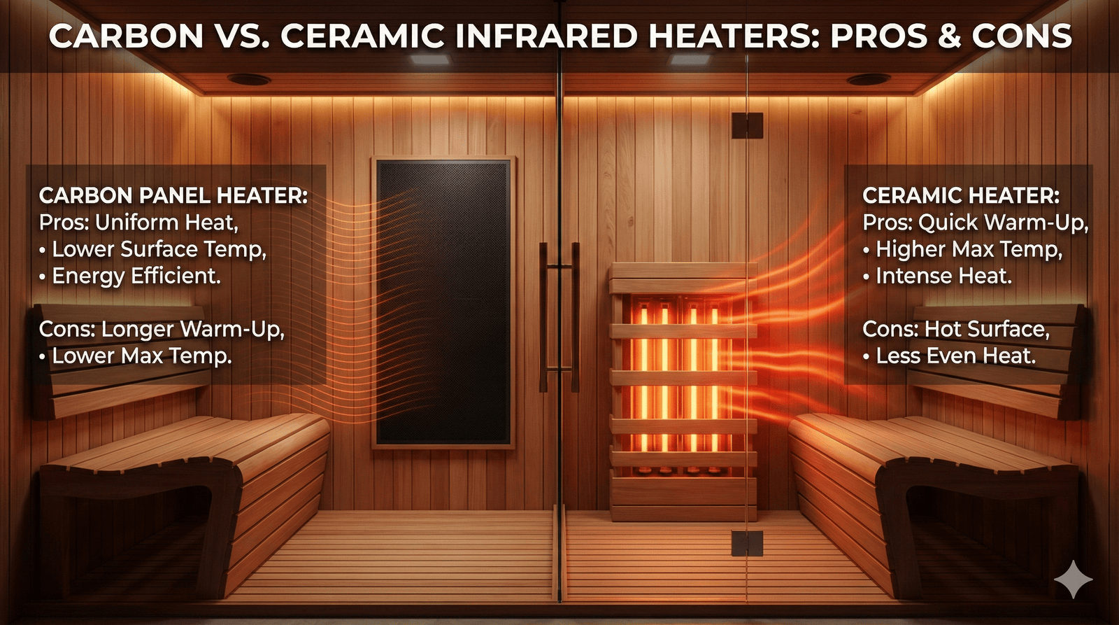 Carbon vs. Ceramic Infrared Heaters: Pros & Cons - Peak Primal Wellness