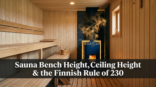 Sauna Bench Height, Ceiling Height & the Finnish Rule of 230 - Peak Primal Wellness