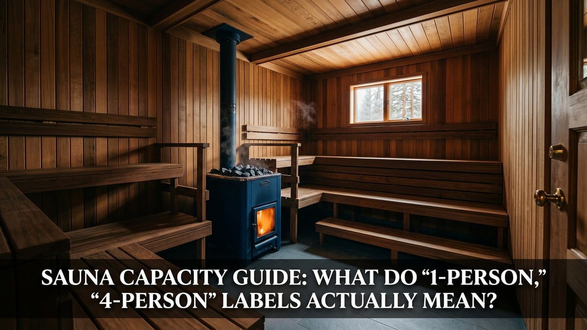 Sauna Capacity Guide: What Do '1-Person,' '4-Person' Labels Actually Mean?