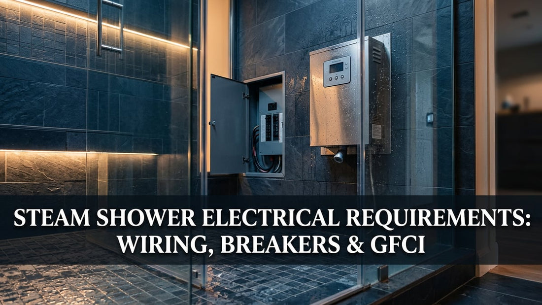 Steam Shower Electrical Requirements: Wiring, Breakers & GFCI - Peak Primal Wellness