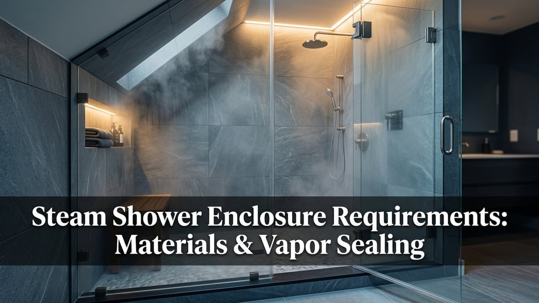 Steam Shower Enclosure Requirements: Materials & Vapor Sealing - Peak Primal Wellness