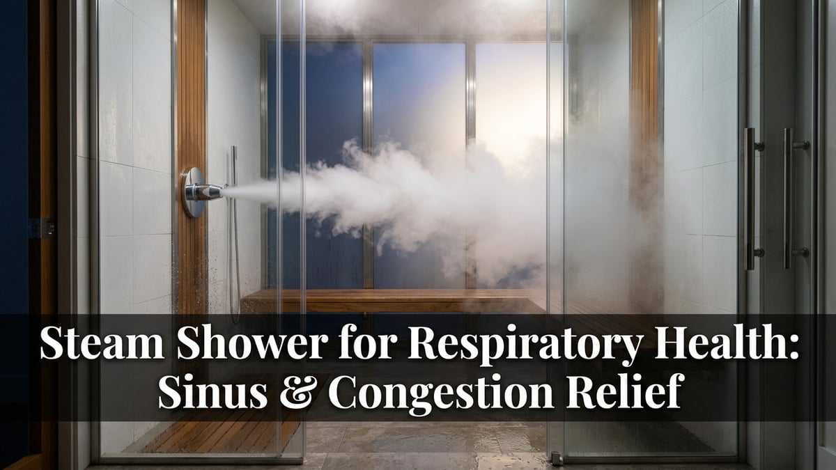 Steam Shower for Respiratory Health: Sinus & Congestion Relief