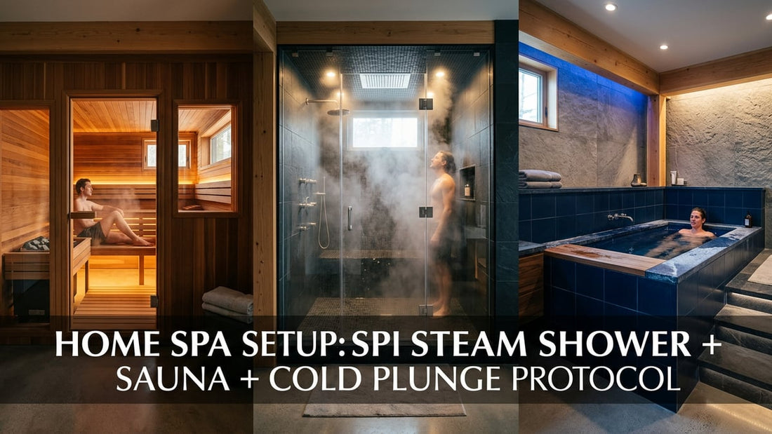 Home Spa Setup: Steam Shower + Sauna + Cold Plunge Protocol - Peak Primal Wellness
