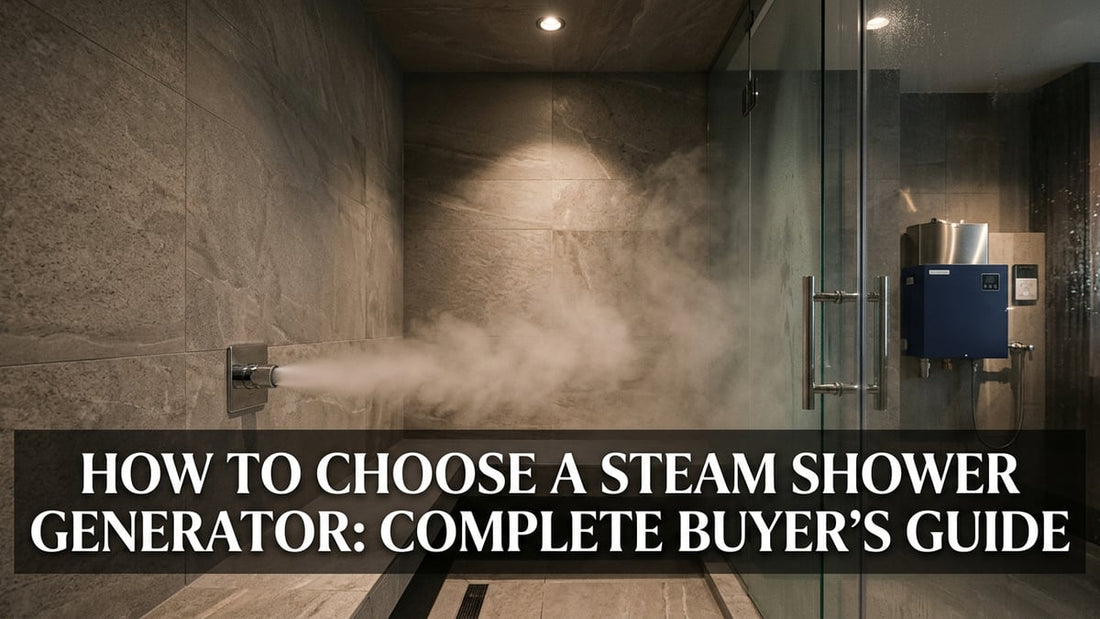 How to Choose a Steam Shower Generator: Complete Buyer's Guide - Peak Primal Wellness