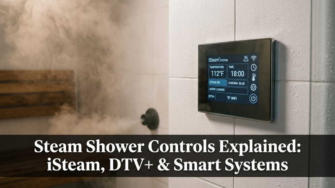 Steam Shower Controls Explained: iSteam, DTV+ & Smart Systems - Peak Primal Wellness